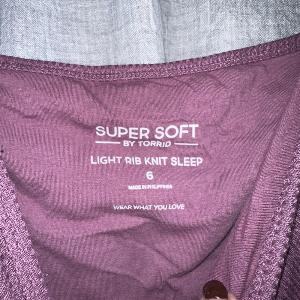 Torrid Ribbed Sleep Tank - Picture 2 of 3